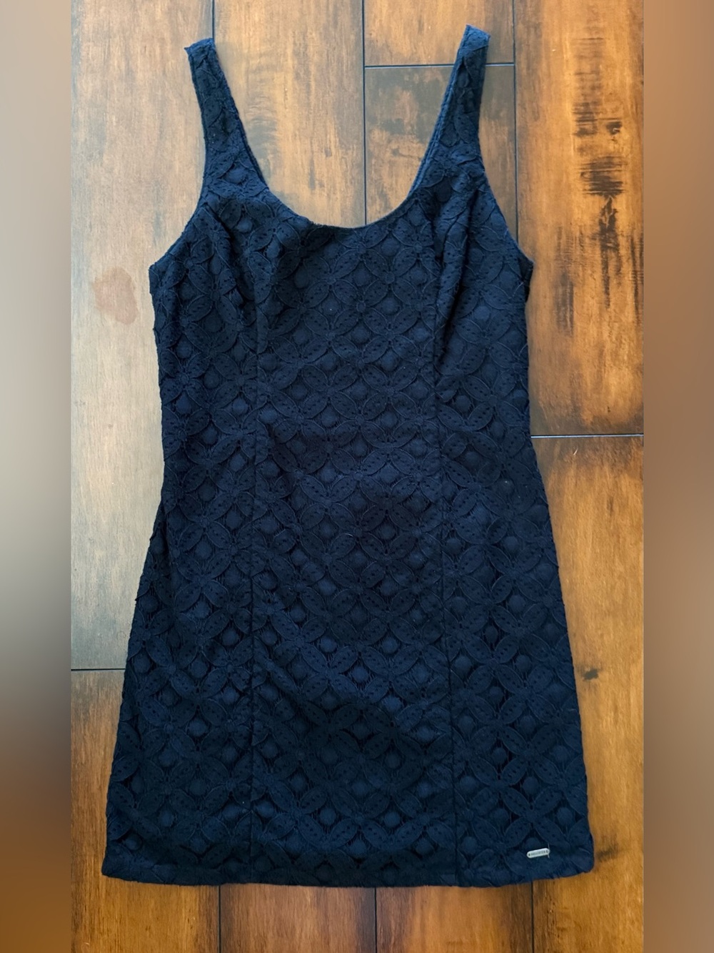 Hollister Navy Blue Lace Overlay Tank Dress - Size 3